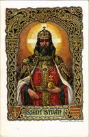 Szent István király. Rigler József Ede R.J.E. 16/1. / Der Heilige Stephan, König v. Ungarn / St. Ste...