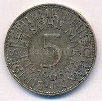 Német Szövetségi Köztársaság 1965J 5M Ag T:AU,XF patina
Federal Republic of Germany 1965J 5 Mark Ag...