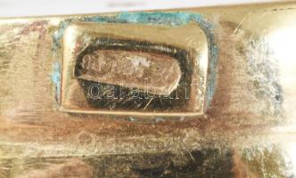 Verlauf elrendezésű korall nyaklánc arany 375 (Au) kapoccsal, jelzett, nyelves záródás, szemátmérő: ...