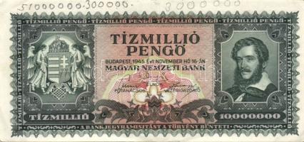 1930-1945. 9db klf pengő és korona bankjegy T:vegyes