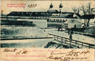 1899 Eszék, Essegg, Osijek; Festung / tvrdja / tér. Ottokar Rechnitzer kiadása / square (fl)