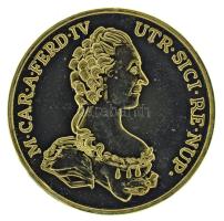 DN "Mária Karolina Lujza eljegyzésére készült 1768-as aranydukát" aranyozott Cu-Ni utánver...