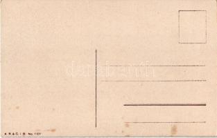 Für Feinschmecker / Slightly erotic lady art postcard with fur and perfumes. A.R. &amp; C.i.B. N...