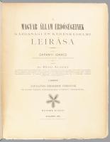 Bedő Albert: A magyar állam erdőségeinek gazdasági és kereskedelmi leírása I. köt., II. köt. 2. rész...
