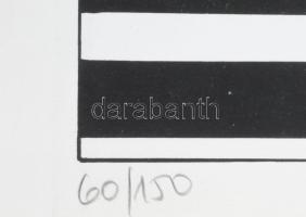 Weiger, Sabine (German artist ,1941-): Geometrikus kompozíció (cím nélkül), 1974. Szitanyomat, papír...