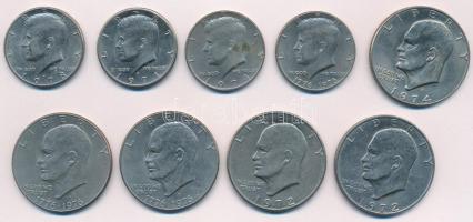 Amerikai Egyesült Államok 1971. 1/2$ Cu-Ni "Kennedy" + 1974. 1/2$ Cu-Ni "Kennedy&quot...