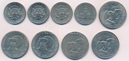 Amerikai Egyesült Államok 1971. 1/2$ Cu-Ni "Kennedy" + 1974. 1/2$ Cu-Ni "Kennedy&quot...