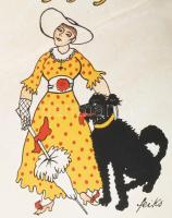 cca 1918 Szenes Béla: A kristóftéri Kolumbusz, regény, Feiks Jenő rajzaival, plakát, litográfia, pap...