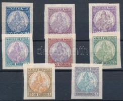 1921/1925 Koronás Madonna vágott sor (60.000) / Mi 374-402 imperforated set