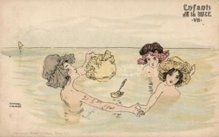 Enfants de la Mer VII litho s: Raphael Kirchner