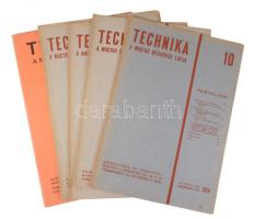 1934, 1940 A Technika, A Magyar Mérnökök Lapja 4 db száma