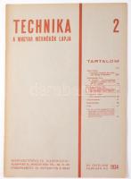1934, 1940 A Technika, A Magyar Mérnökök Lapja 4 db száma