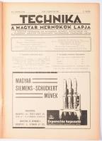 1934, 1940 A Technika, A Magyar Mérnökök Lapja 4 db száma