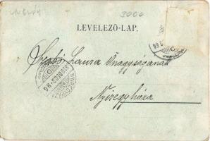 1899 Ungvár, Uzshorod, Uzhorod; Görög katolikus este télen, holdfényben. Feuerlicht testvérek kiadás...