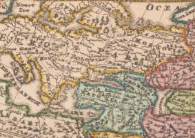 (Ázsia nyelvi térképe) Christoph &amp; Johann Christopf Weigel 1745. Asiae nove delineatio. Szín...