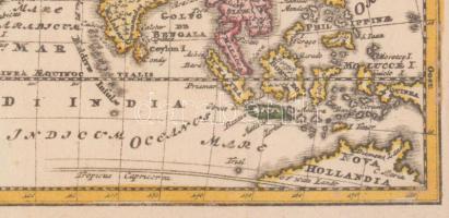 (Ázsia nyelvi térképe) Christoph &amp; Johann Christopf Weigel 1745. Asiae nove delineatio. Szín...