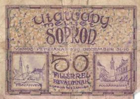 Sopron 1919. 50f T:III-