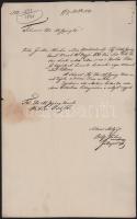 1840 Hadház (Hajdúhadház), Pély (Nagy) Gábor (1780-1849) hajdúkerületi főkapitány hivatalos levele d...