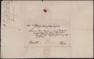 1840 Hadház (Hajdúhadház), Pély (Nagy) Gábor (1780-1849) hajdúkerületi főkapitány hivatalos levele d...