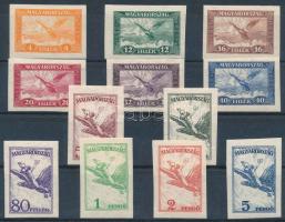 1927 Repülő I. vágott sor (100.000) / Mi 467-470 imperforated set