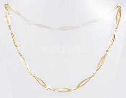 14k arany (Au) nyaklánc, jelzett, 1980-1998 közötti behozatali fémjel, 6,06 g, 40 cm