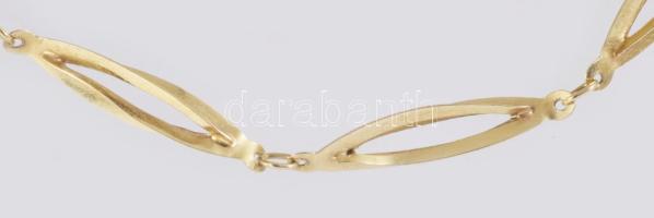 14k arany (Au) nyaklánc, jelzett, 1980-1998 közötti behozatali fémjel, 6,06 g, 40 cm
