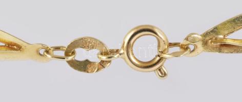 14k arany (Au) nyaklánc, jelzett, 1980-1998 közötti behozatali fémjel, 6,06 g, 40 cm