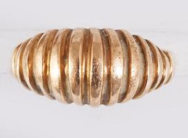 cca 1930, 14 karátos arany (Au) csiga mintás gyűrű, jelzett, Pest, 1872-1937 közötti fémjel, 580 ezr...