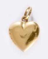 18k arany (Au) szív alakú medál jelzett 2,02 g
