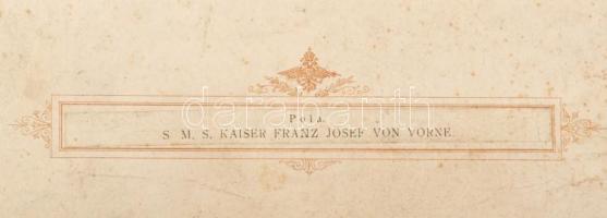 cca 1890-1900 SMS Kaiser Franz Joseph I, az Osztrák-Magyar Cs. és Kir. Haditengerészet (K. u. k. Kri...