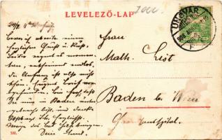1908 Ungvár, Uzshorod, Uzhhorod, Uzhorod; Vár. W. L. (?) 396. / castle (fl)