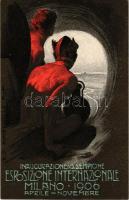 Milano, Esposizione internazionale di Milano 1906. Inaugurazione del Sempione. Cartolina Ufficiale /...