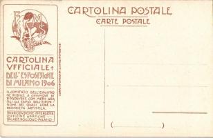 Milano, Esposizione internazionale di Milano 1906. Inaugurazione del Sempione. Cartolina Ufficiale /...