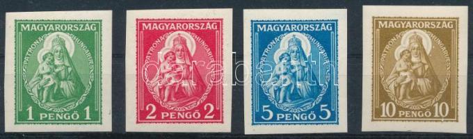 1932 Nagy Madonna vágott sor (330.000) (10P apró gumihiba a sarokban) / Mi 484-487 imperforated set ...