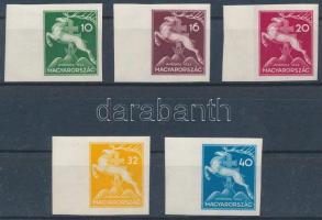 1933 Cserkész vágott ívszéli sor (45.000) / Mi 511-515 imperforated margin set