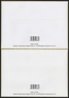 2016 IV. Károly és Zita normál és speciális dombornyomott blokk 2 db FDC-n / Mi block 391 I + II on ...