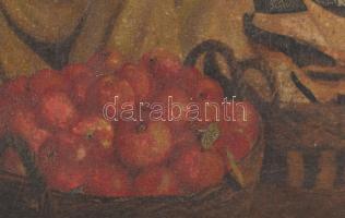 Szőnyi György jelzéssel: Szerelmespár. Olaj, vászon. Dekoratív, javított fakeretben. 60x48 cm