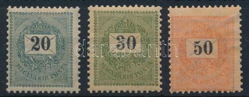 1899 20kr, 30kr és 50kr luxus minőségben