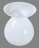 Tejüveg vintage váza, hibátlan, m: 18 cm
