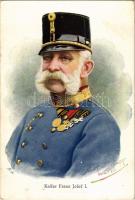 Kaiser Franz Josef I. B.K.W.I. 752-6. / I. Ferenc József / Emperor Franz Joseph I of Austria s: Char...