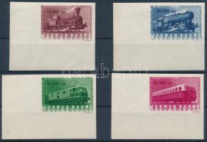 1946 Vasútjubileum vágott ívsarki sor (200.000) / Mi 943-946 imperforated corner set
