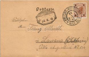 1898 Wien, Vienna, Bécs; Jubiläums-Ausstellung Wien 1898. Urania-Theater. Officielle Austellungs-Pos...