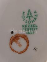 Hollóházi hegedűs. Jelzett, hibátlan, m: 13,5 cm