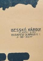 cca 1919-1920 Átkozott a kéz mely ezt a békét aláirja, irredenta plakát, papír, jelzés nélkül. Bessk...