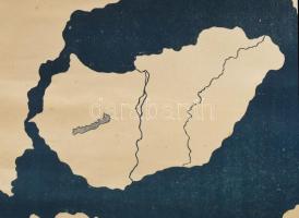 cca 1919-1920 Átkozott a kéz mely ezt a békét aláirja, irredenta plakát, papír, jelzés nélkül. Bessk...