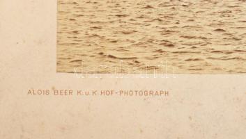 cca 1890-1900 Az Osztrák-Magyar Cs. és Kir. Haditengerészet (K. u. k. Kriegsmarine) SMS Pelikan hajó...