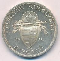1938. 5P Ag "Szent István" T:AU,XF
Adamo P8.1