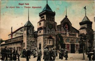1914 Budapest XIV. Városliget, Angol Park, Alpesi falu (fl)