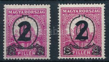1931 Kisegítő bélyegek 518 + 519 / Mi 488 x+y