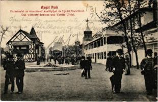 1924 Budapest XIV. Városliget, Angol Park, Elvarázsolt kastély, Alpesi Falu, Ujvári Varieté. Hátolda...